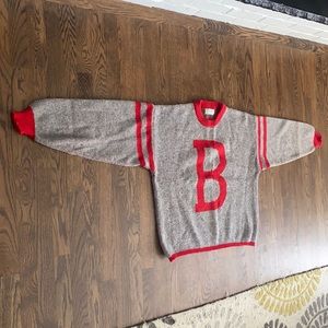 Vintage Benetton “B” shetland wool sweater L/XL